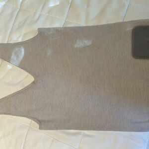Grey tank cashmere sweater